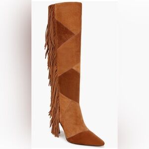 Sam Edelman Ellis Fringe Knee High Suede Boots!